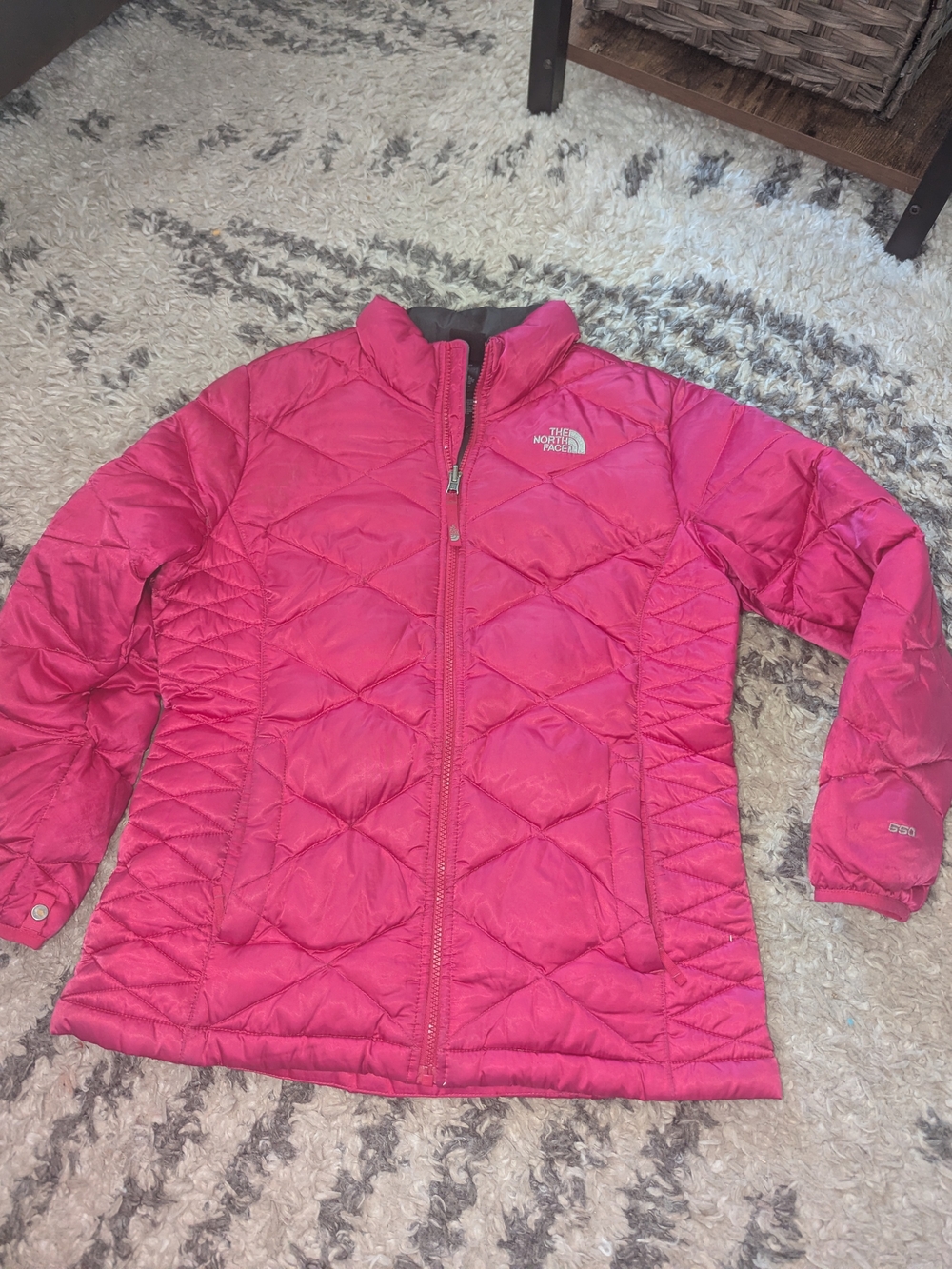 The North Face Hot Pink Kids Quilted Insulated Puffer Jacket